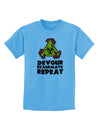 Devour Reanimate Repeat Childrens T-Shirt by TooLoud-Childrens T-Shirt-TooLoud-Aquatic-Blue-X-Small-Davson Sales