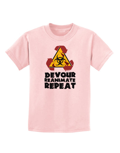 Devour Reanimate Repeat Childrens T-Shirt by TooLoud-Childrens T-Shirt-TooLoud-PalePink-X-Small-Davson Sales