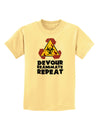 Devour Reanimate Repeat Childrens T-Shirt by TooLoud-Childrens T-Shirt-TooLoud-Daffodil-Yellow-X-Small-Davson Sales