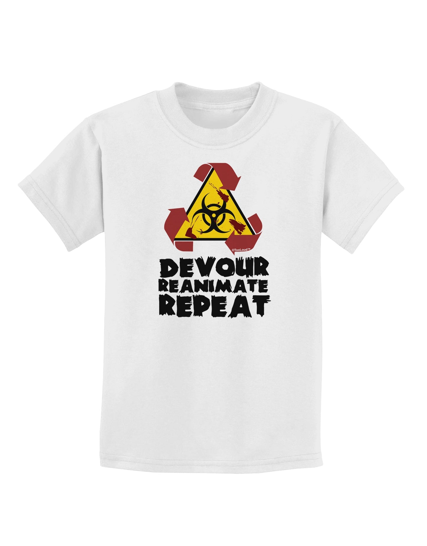 Devour Reanimate Repeat Childrens T-Shirt by TooLoud-Childrens T-Shirt-TooLoud-White-X-Small-Davson Sales