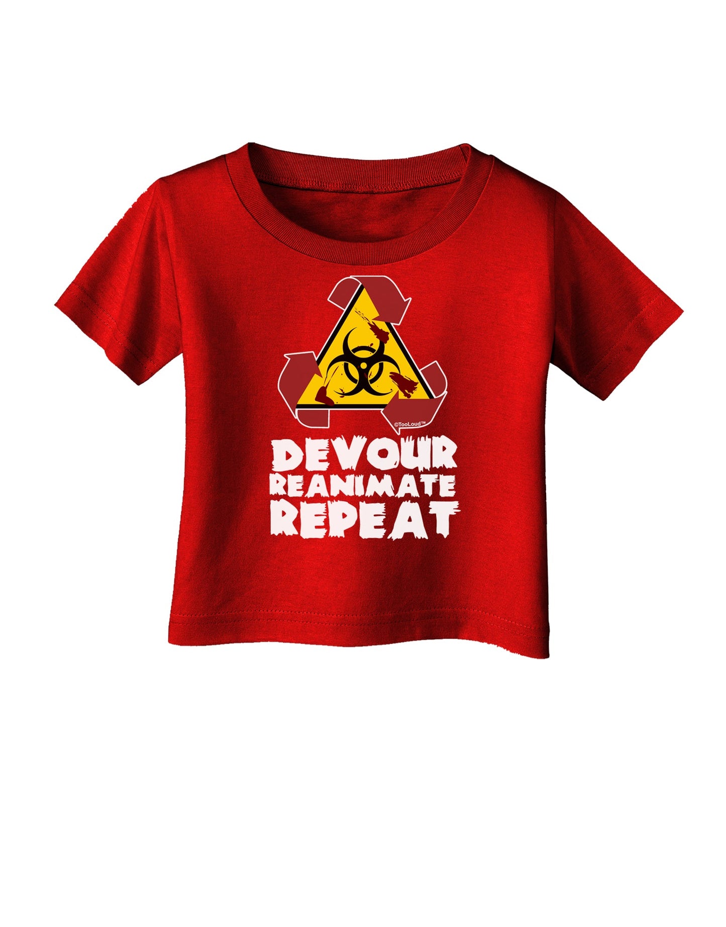 Devour Reanimate Repeat Infant T-Shirt Dark by TooLoud-Infant T-Shirt-TooLoud-Red-06-Months-Davson Sales