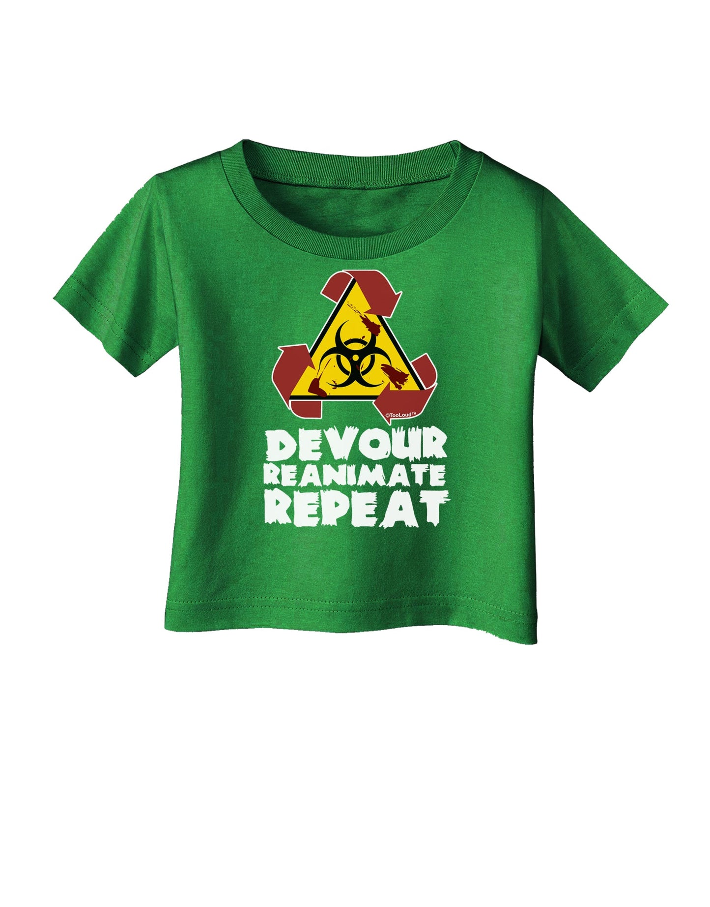 Devour Reanimate Repeat Infant T-Shirt Dark by TooLoud-Infant T-Shirt-TooLoud-Clover-Green-06-Months-Davson Sales