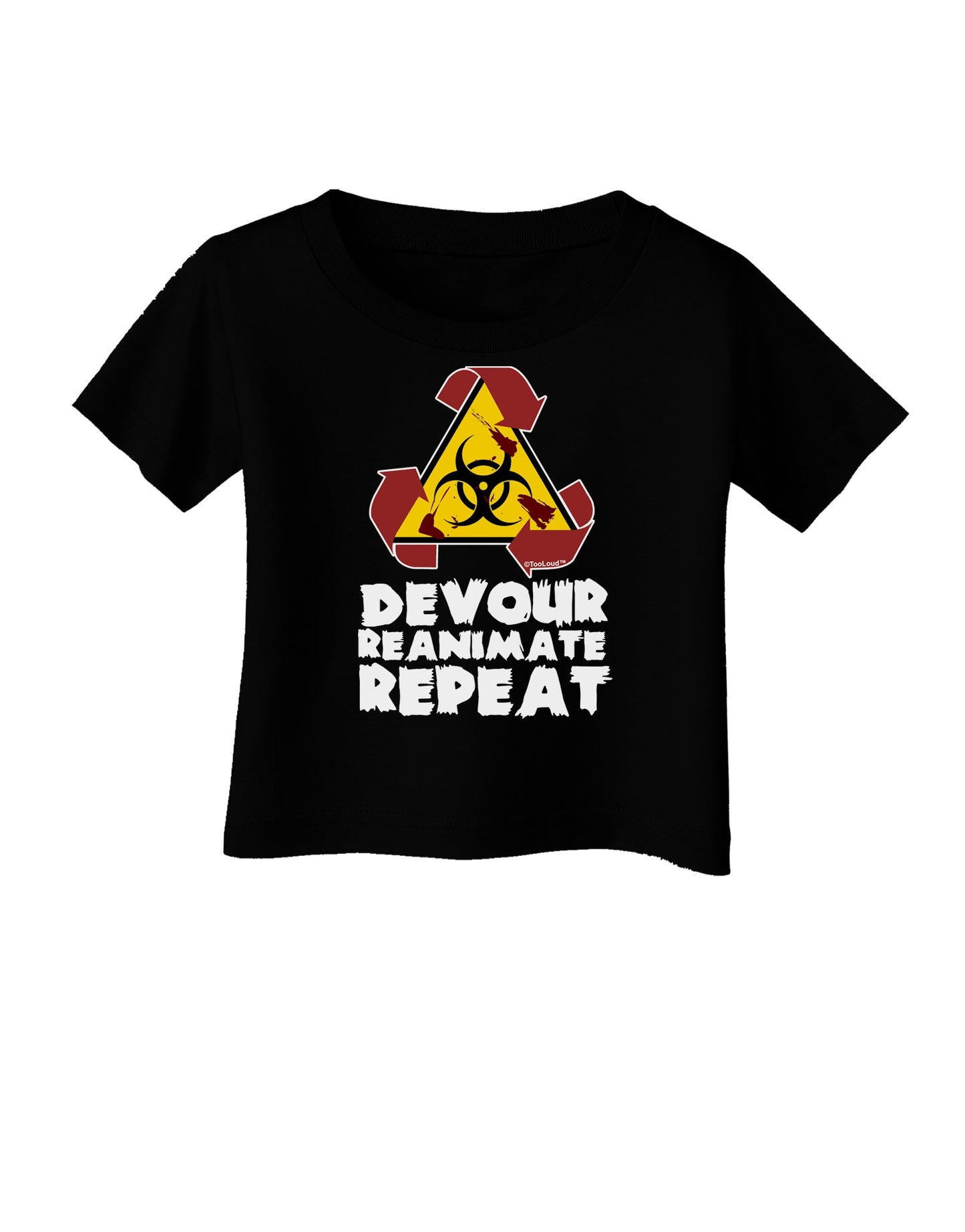 Devour Reanimate Repeat Infant T-Shirt Dark by TooLoud-Infant T-Shirt-TooLoud-Black-06-Months-Davson Sales