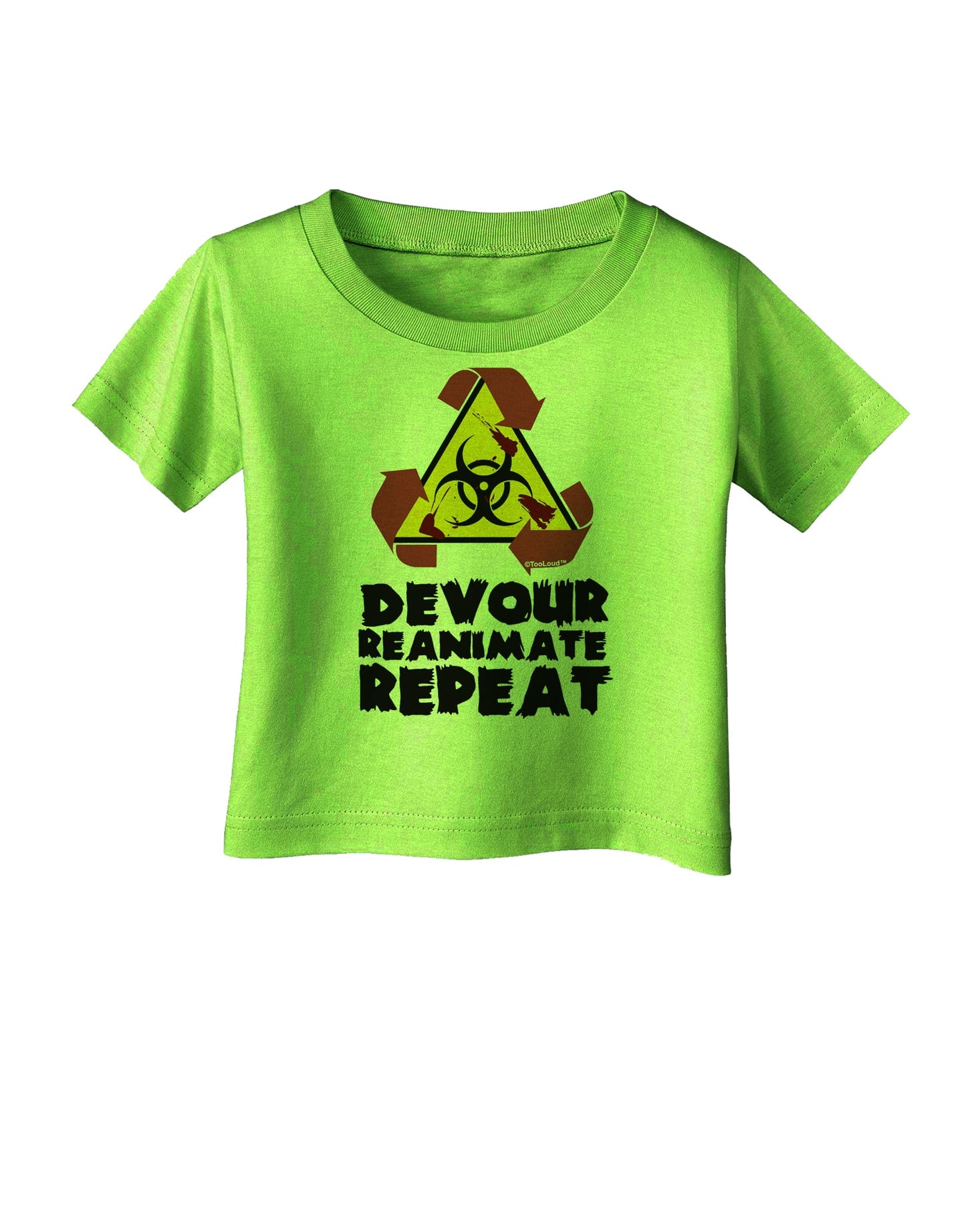 Devour Reanimate Repeat Infant T-Shirt by TooLoud-Infant T-Shirt-TooLoud-Lime-Green-06-Months-Davson Sales