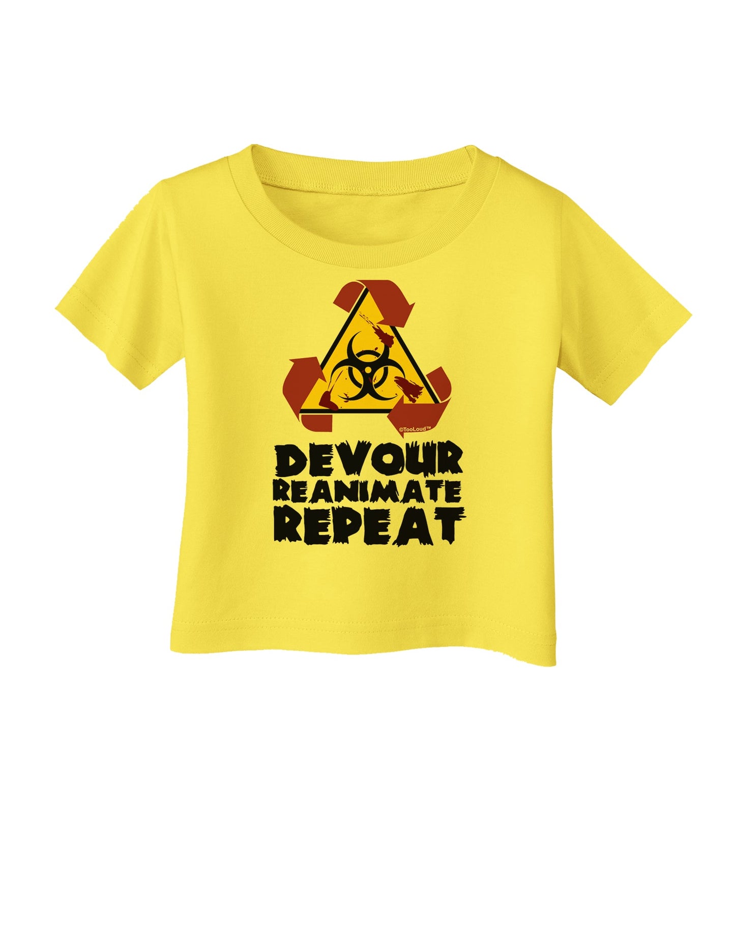 Devour Reanimate Repeat Infant T-Shirt by TooLoud-Infant T-Shirt-TooLoud-Yellow-06-Months-Davson Sales