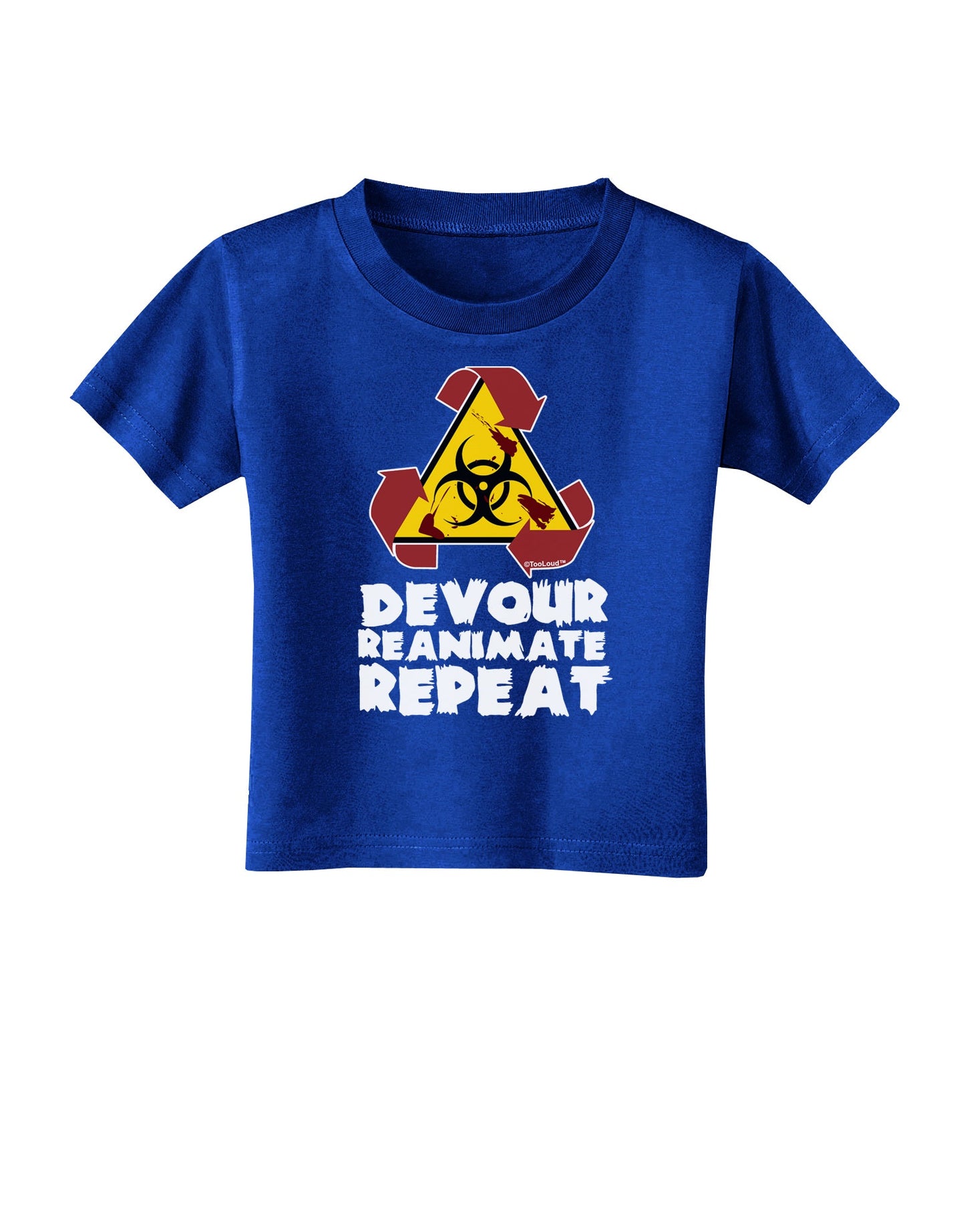Devour Reanimate Repeat Toddler T-Shirt Dark by TooLoud-Toddler T-Shirt-TooLoud-Royal-Blue-2T-Davson Sales