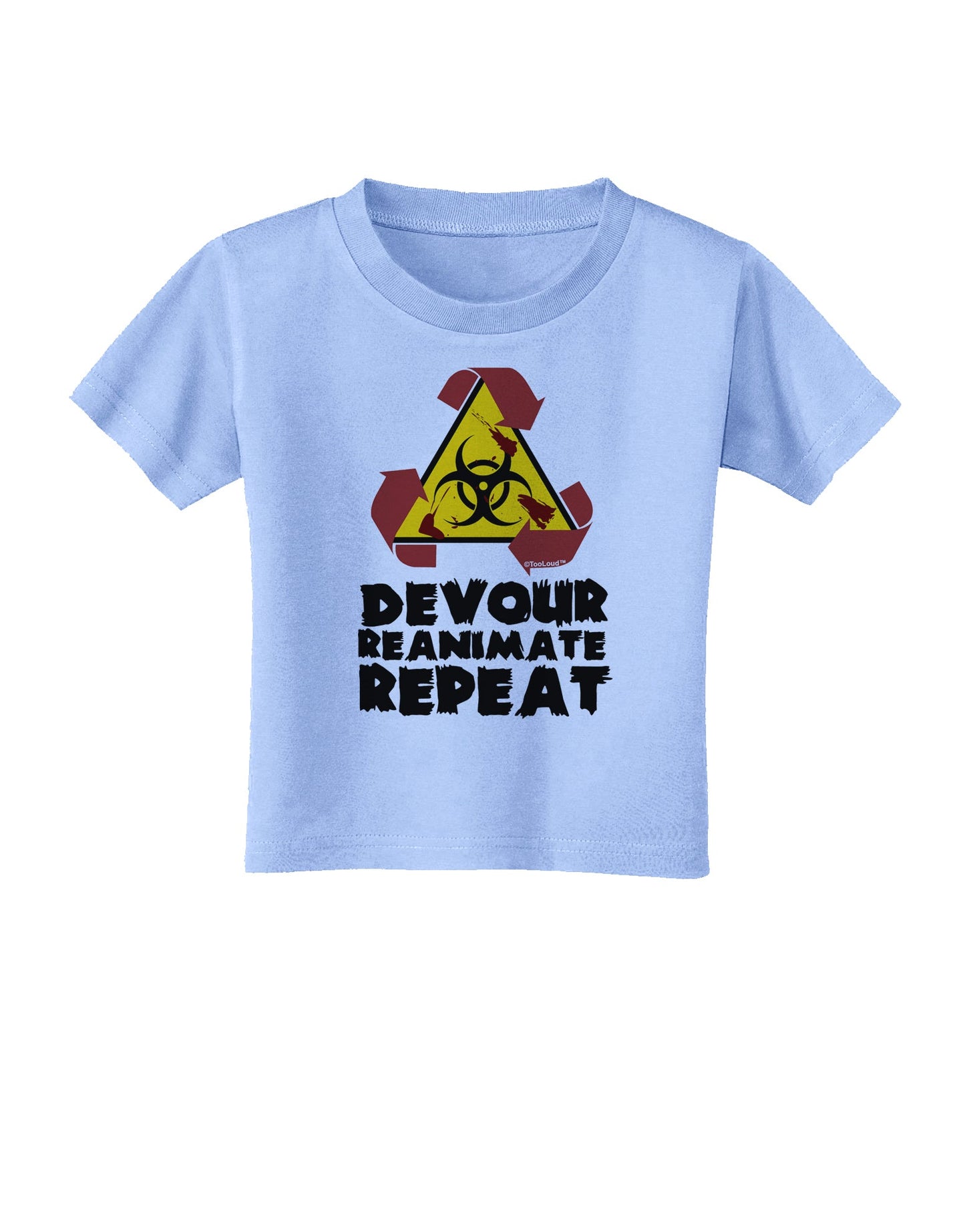 Devour Reanimate Repeat Toddler T-Shirt by TooLoud-Toddler T-Shirt-TooLoud-Aquatic-Blue-2T-Davson Sales