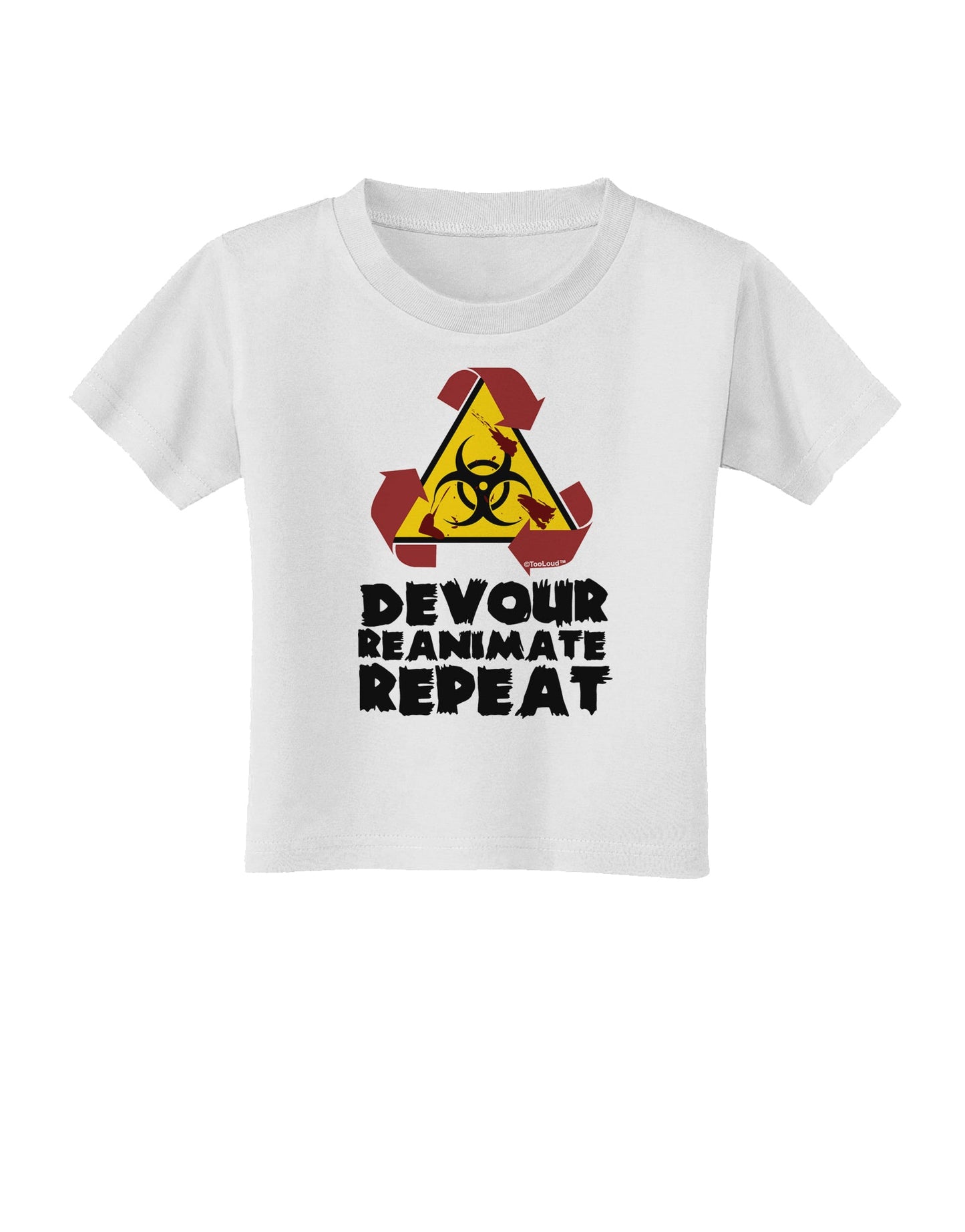 Devour Reanimate Repeat Toddler T-Shirt by TooLoud-Toddler T-Shirt-TooLoud-White-2T-Davson Sales