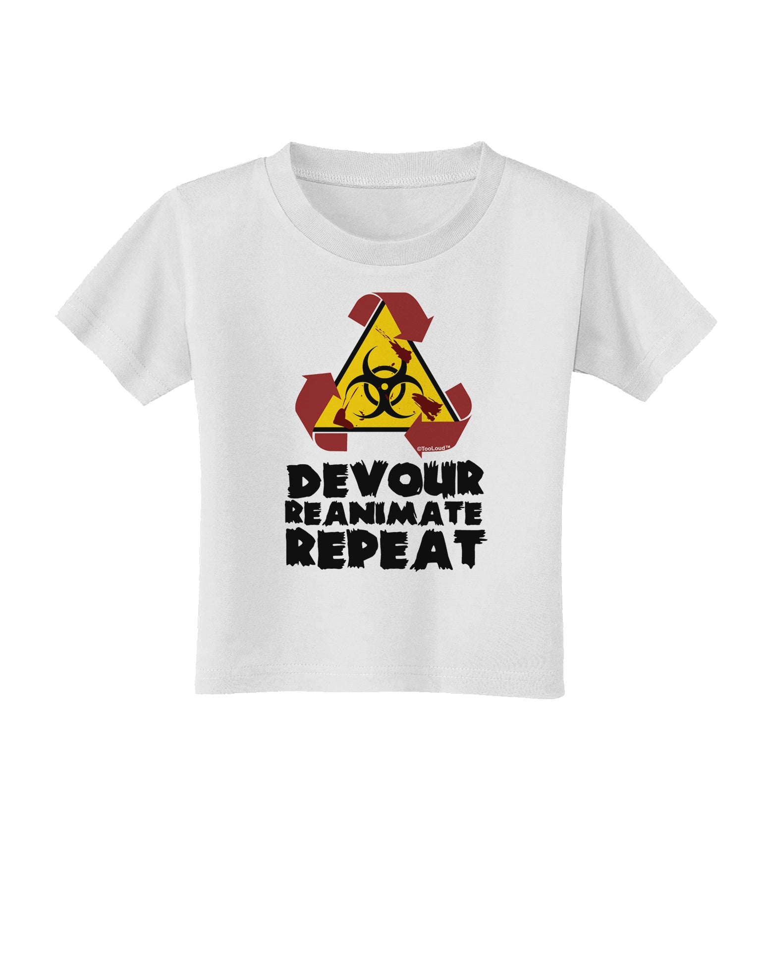Devour Reanimate Repeat Toddler T-Shirt by TooLoud-Toddler T-Shirt-TooLoud-White-2T-Davson Sales