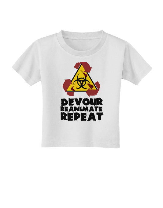 Devour Reanimate Repeat Toddler T-Shirt by TooLoud-Toddler T-Shirt-TooLoud-White-2T-Davson Sales