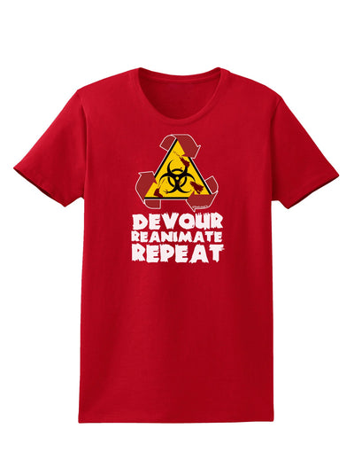 Devour Reanimate Repeat Womens Dark T-Shirt by TooLoud-Womens T-Shirt-TooLoud-Red-X-Small-Davson Sales