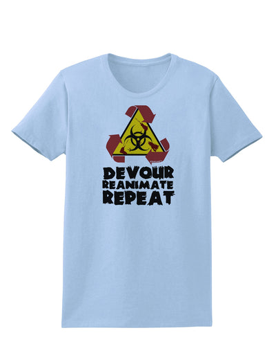 Devour Reanimate Repeat Womens T-Shirt by TooLoud-Womens T-Shirt-TooLoud-Light-Blue-X-Small-Davson Sales