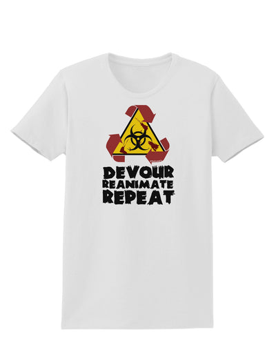 Devour Reanimate Repeat Womens T-Shirt by TooLoud-Womens T-Shirt-TooLoud-White-X-Small-Davson Sales