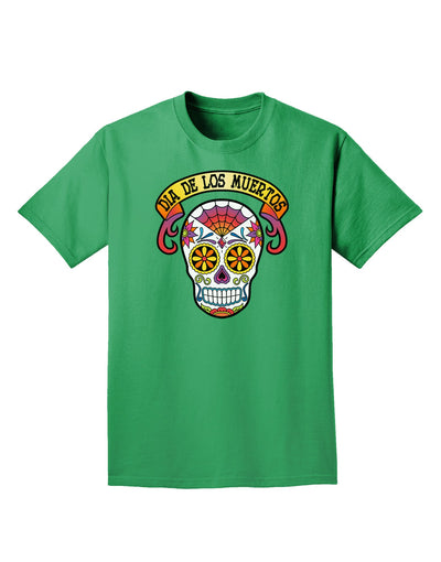 Dia de los Muertos Calavera Adult Dark T-Shirt-Mens T-Shirt-TooLoud-Kelly-Green-Small-Davson Sales