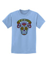 Dia de los Muertos Calavera Childrens T-Shirt-Childrens T-Shirt-TooLoud-Light-Blue-X-Small-Davson Sales