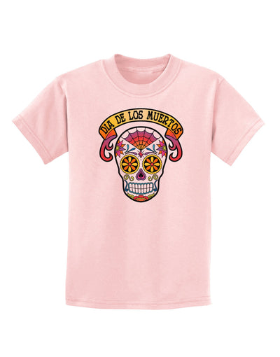 Dia de los Muertos Calavera Childrens T-Shirt-Childrens T-Shirt-TooLoud-PalePink-X-Small-Davson Sales