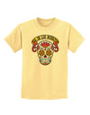 Dia de los Muertos Calavera Childrens T-Shirt-Childrens T-Shirt-TooLoud-Daffodil-Yellow-X-Small-Davson Sales