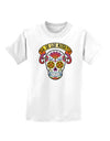 Dia de los Muertos Calavera Childrens T-Shirt-Childrens T-Shirt-TooLoud-White-X-Small-Davson Sales