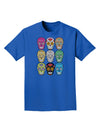 Dia de los Muertos Calaveras Sugar Skulls Adult Dark T-Shirt-Mens T-Shirt-TooLoud-Royal-Blue-Small-Davson Sales