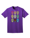 Dia de los Muertos Calaveras Sugar Skulls Adult Dark T-Shirt-Mens T-Shirt-TooLoud-Purple-Small-Davson Sales