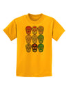 Dia de los Muertos Calaveras Sugar Skulls Childrens T-Shirt-Childrens T-Shirt-TooLoud-Gold-X-Small-Davson Sales