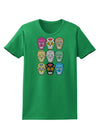 Dia de los Muertos Calaveras Sugar Skulls Womens Dark T-Shirt-TooLoud-Kelly-Green-X-Small-Davson Sales