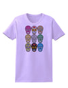 Dia de los Muertos Calaveras Sugar Skulls Womens T-Shirt-Womens T-Shirt-TooLoud-Lavender-X-Small-Davson Sales