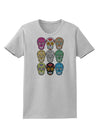 Dia de los Muertos Calaveras Sugar Skulls Womens T-Shirt-Womens T-Shirt-TooLoud-AshGray-X-Small-Davson Sales