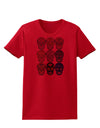 Dia de los Muertos Calaveras Sugar Skulls Womens T-Shirt-Womens T-Shirt-TooLoud-Red-X-Small-Davson Sales