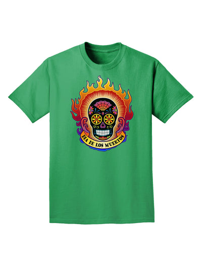 Dia de los Muertos Sacred Calavera Day of the Dead Adult Dark T-Shirt-Mens T-Shirt-TooLoud-Kelly-Green-Small-Davson Sales