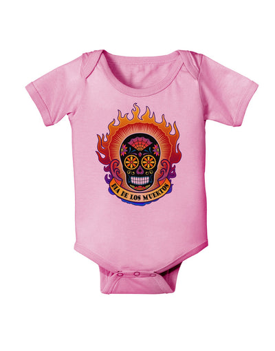Dia de los Muertos Sacred Calavera Day of the Dead Baby Romper Bodysuit-Baby Romper-TooLoud-Light-Pink-06-Months-Davson Sales