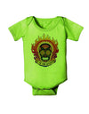 Dia de los Muertos Sacred Calavera Day of the Dead Baby Romper Bodysuit-Baby Romper-TooLoud-Lime-Green-06-Months-Davson Sales