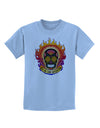 Dia de los Muertos Sacred Calavera Day of the Dead Childrens T-Shirt-Childrens T-Shirt-TooLoud-Light-Blue-X-Small-Davson Sales