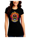 Dia de los Muertos Sacred Calavera Day of the Dead Juniors Crew Dark T-Shirt-T-Shirts Juniors Tops-TooLoud-Black-Juniors Fitted Small-Davson Sales