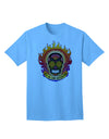 Dia de los Muertos Sacred Calavera: Premium Adult T-Shirt Celebrating Day of the Dead-Mens T-shirts-TooLoud-Aquatic-Blue-Small-Davson Sales