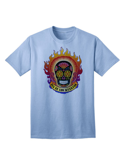 Dia de los Muertos Sacred Calavera: Premium Adult T-Shirt Celebrating Day of the Dead-Mens T-shirts-TooLoud-Light-Blue-Small-Davson Sales