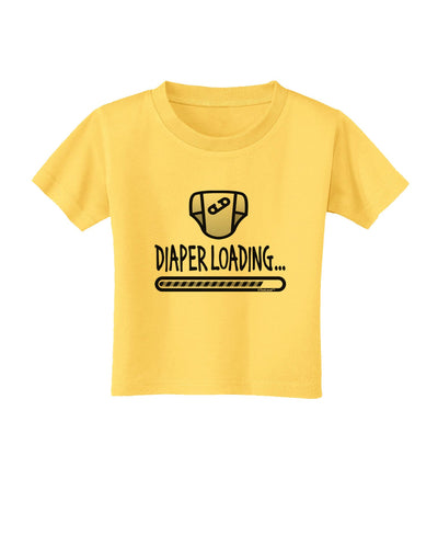 Diaper Loading Toddler T-Shirt-Toddler T-Shirt-TooLoud-Yellow-2T-Davson Sales