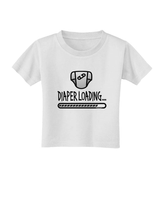 Diaper Loading Toddler T-Shirt-Toddler T-Shirt-TooLoud-White-2T-Davson Sales
