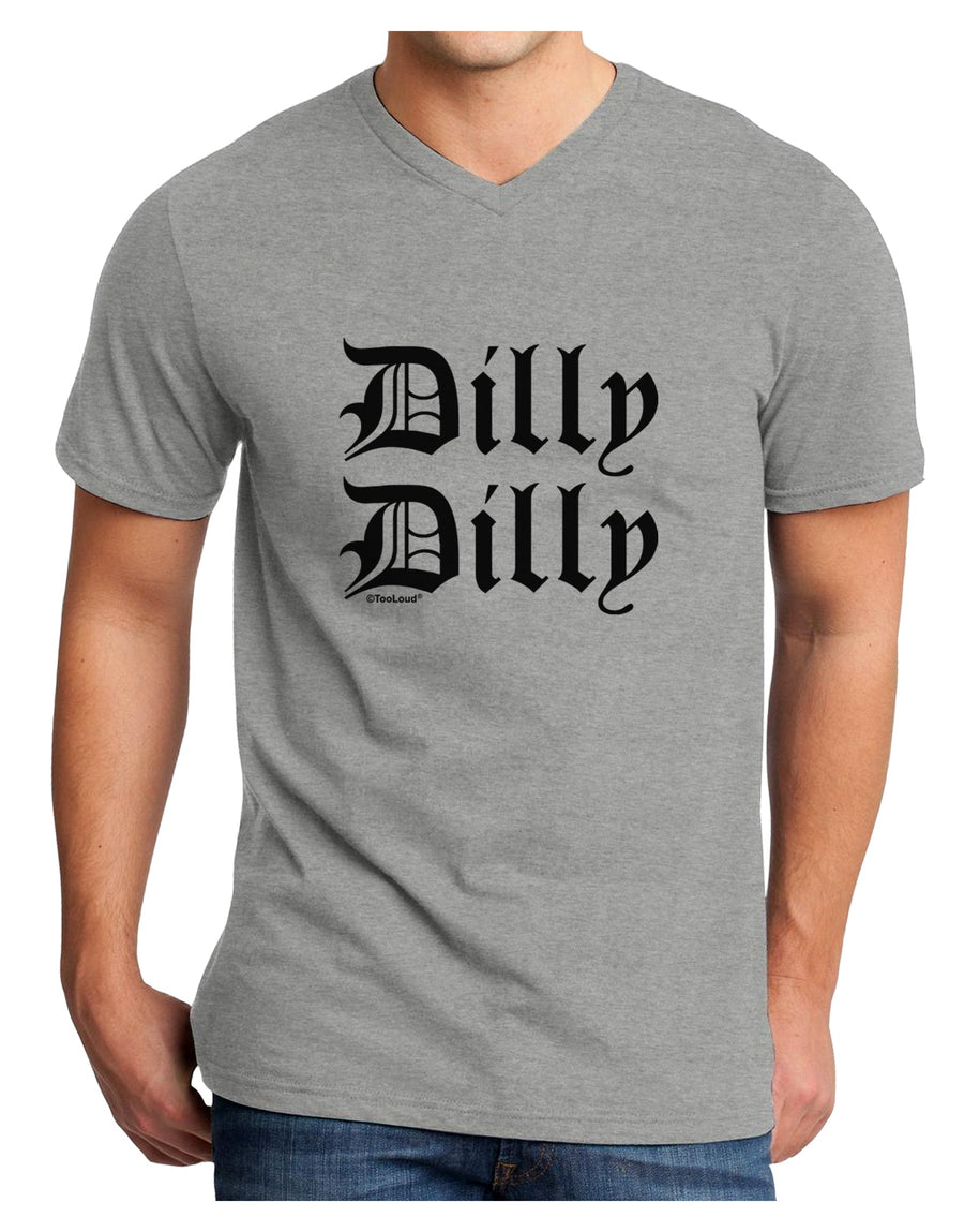 Dilly Dilly Beer Drinking Funny Adult V-Neck T-shirt by TooLoud-Mens V-Neck T-Shirt-TooLoud-White-Small-Davson Sales