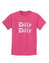 Dilly Dilly Beer Drinking Funny Childrens Dark T-Shirt by TooLoud-Childrens T-Shirt-TooLoud-Sangria-X-Small-Davson Sales