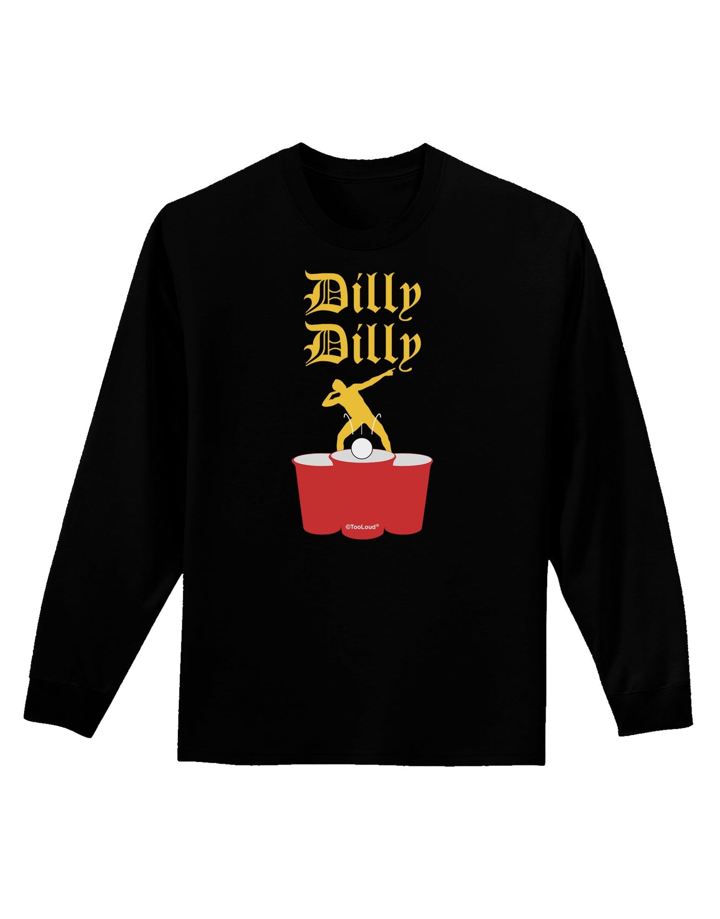 Dilly Dilly Funny Beer Adult Long Sleeve Dark T-Shirt by TooLoud-TooLoud-Black-Small-Davson Sales