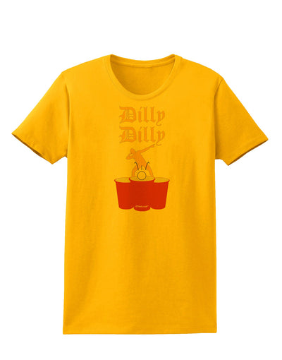 Dilly Dilly Funny Beer Womens T-Shirt by TooLoud-Womens T-Shirt-TooLoud-Gold-X-Small-Davson Sales