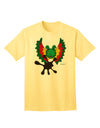 Dilophosaurus Design - Adult T-Shirt with Spit Pattern by TooLoud-Mens T-shirts-TooLoud-Yellow-Small-Davson Sales