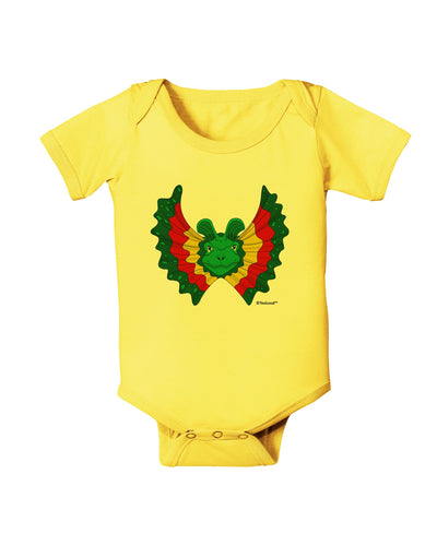 Dilophosaurus Design - Color Baby Romper Bodysuit by TooLoud-Baby Romper-TooLoud-Yellow-06-Months-Davson Sales