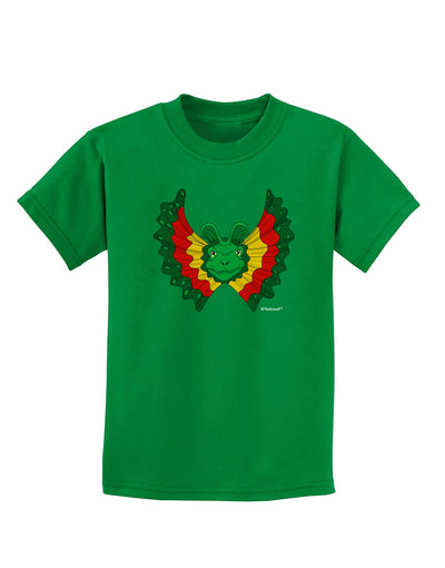 Dilophosaurus Design - Color Childrens Dark T-Shirt by TooLoud-Childrens T-Shirt-TooLoud-Kelly-Green-X-Small-Davson Sales