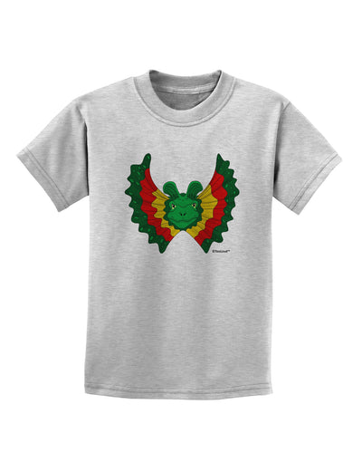 Dilophosaurus Design - Color Childrens T-Shirt by TooLoud-Childrens T-Shirt-TooLoud-AshGray-X-Small-Davson Sales