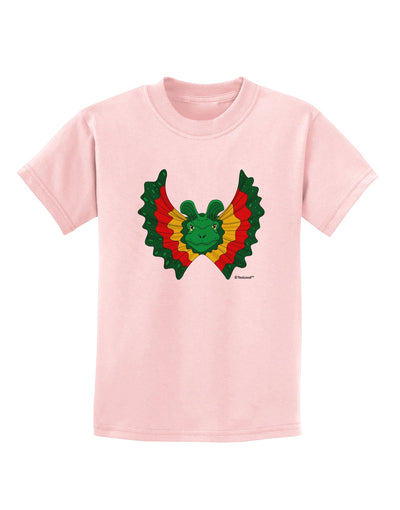 Dilophosaurus Design - Color Childrens T-Shirt by TooLoud-Childrens T-Shirt-TooLoud-PalePink-X-Small-Davson Sales