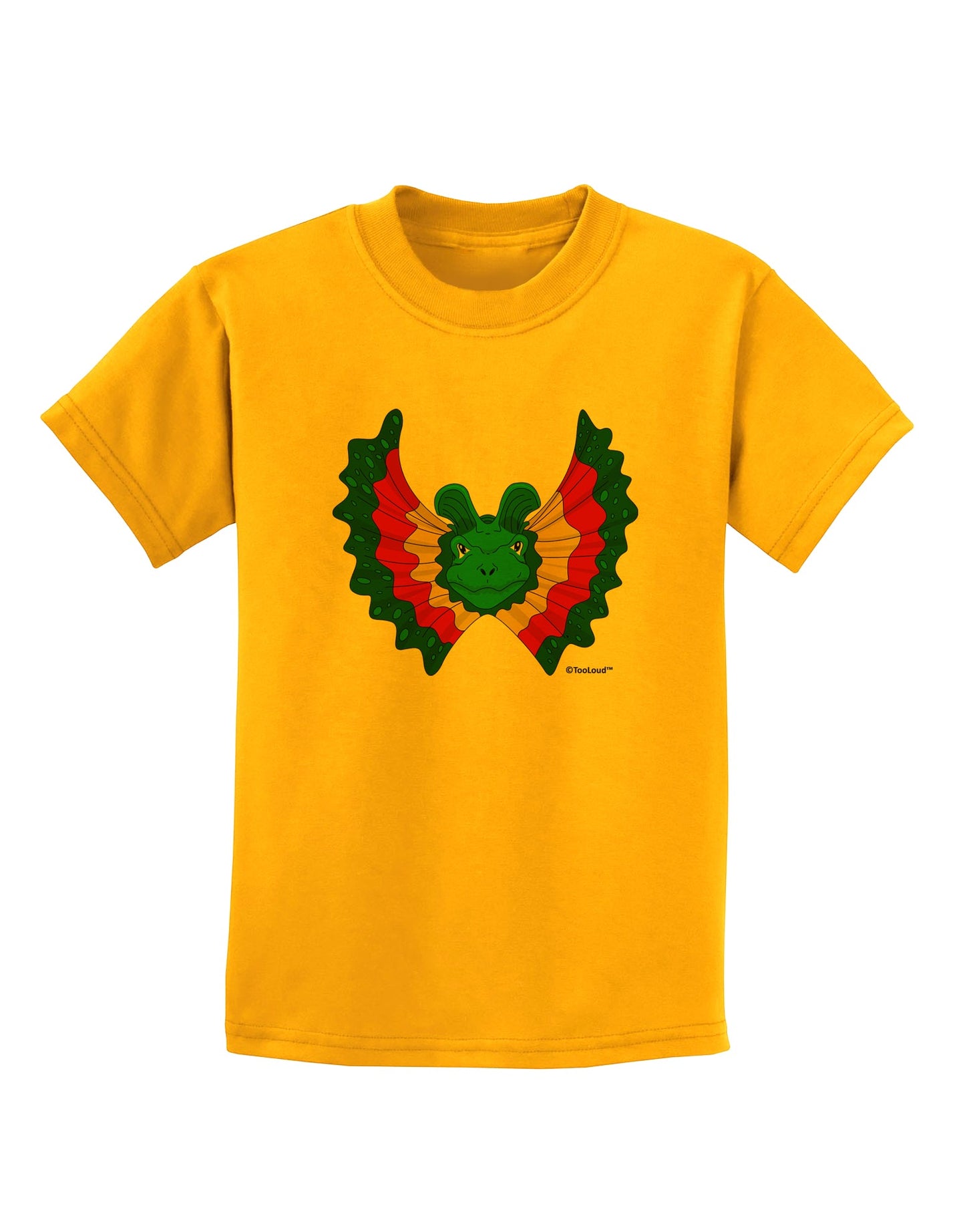 Dilophosaurus Design - Color Childrens T-Shirt by TooLoud-Childrens T-Shirt-TooLoud-Gold-X-Small-Davson Sales