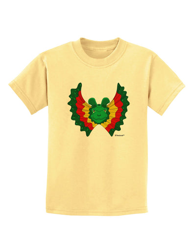 Dilophosaurus Design - Color Childrens T-Shirt by TooLoud-Childrens T-Shirt-TooLoud-Daffodil-Yellow-X-Small-Davson Sales