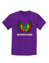 Dilophosaurus Design - Color - Text Childrens Dark T-Shirt by TooLoud-Childrens T-Shirt-TooLoud-Purple-X-Small-Davson Sales